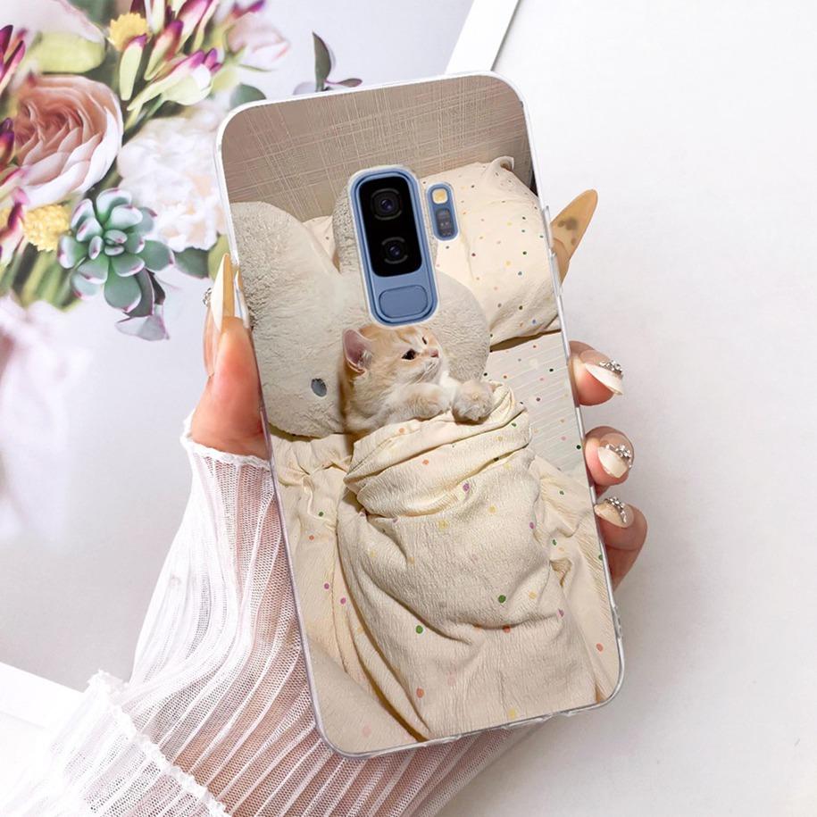 For Samsung Galaxy S9 S9+ Case SM-G960F SM-G965F Cover Fashion Dragon Lion Cartoon Soft Silicone Bumper on Samsung S9 Plus Shell
