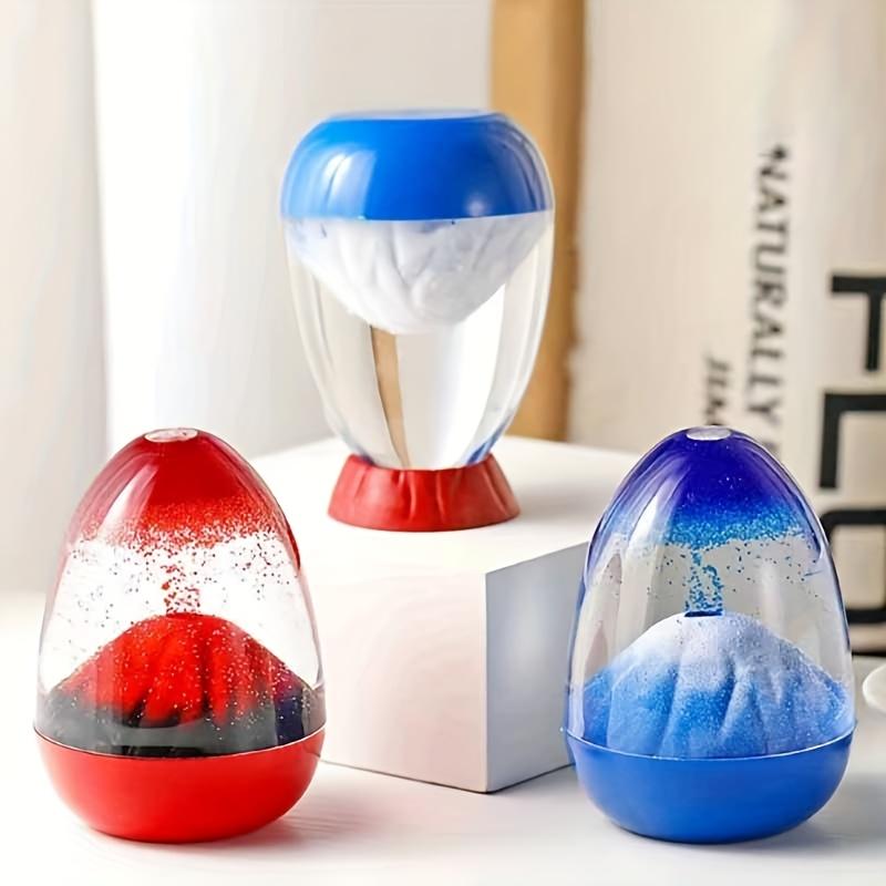 Creative Eggshell Shape Volcano Eruption Design Timer Timer - Craft Ornament, Relax, Home Decoration, Office Desktop, Car Small Ornament,Birthday Gift