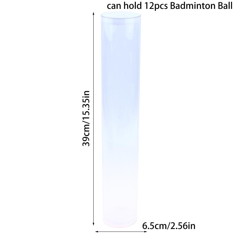 Acrylic Badminton Shuttlecock Storage Holder Transparent Tube Organizer Lightweight Design for School Teams