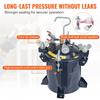 Spray Paint Pressure Pot Tank, 10L/2.5gal Air Paint Pressure Pot, Metal Rack & Leak Repair Sealant for Industry Home Decor Architecture Construction