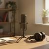 Audio-Technica AT2035 Cardioid Condenser Microphone Bundle with Boom Stand XLR Cable Pop Filter and Polishing Cloth
