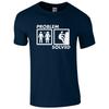 Problem Solved Rock Climbings Funny Tshirt High Quality Printed T Shirt Top Cotton Short Sleeve Tshirt Camisa Masculina