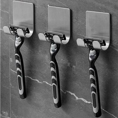 1PC 304 Stainless Steel Razor Holder Shaving Razor Storage Rack Bathroom Hook Organizer