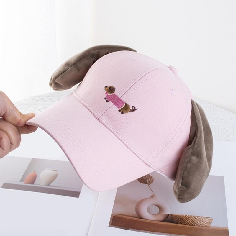Women Baseball Hat Cartoon Lovely Cartoon Fun Dachshund Hat for Idol Concert Shows Embroidery Caps for Adults