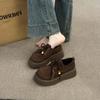 Platform British Style Small Leather Shoes Women's Autumn 2025 New Boken Women's Shoes Retro Big Head Single Shoes Brown Loafers