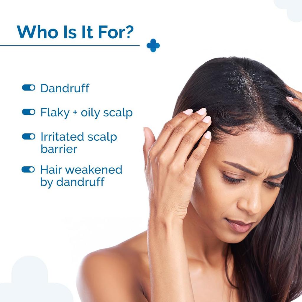 The Derma Co Triple Actives Anti-Dandruff Shampoo 200 ml | Removes Dandruff & Soothes Itchy Scalp for Men & Women