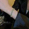 Korean Square Diamond Bracelet Temperament Light Luxury High Sense Bracelet Ins Niche Personality Internet Celebrity Girl Jewelry
