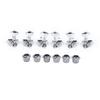 6Pcs Guitar String Tuning Peg Metal Open Tuner Key Machine Head Set Kit for Acoustic Electric