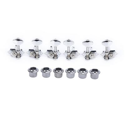 6Pcs Guitar String Tuning Peg Metal Open Tuner Key Machine Head Set Kit for Acoustic Electric
