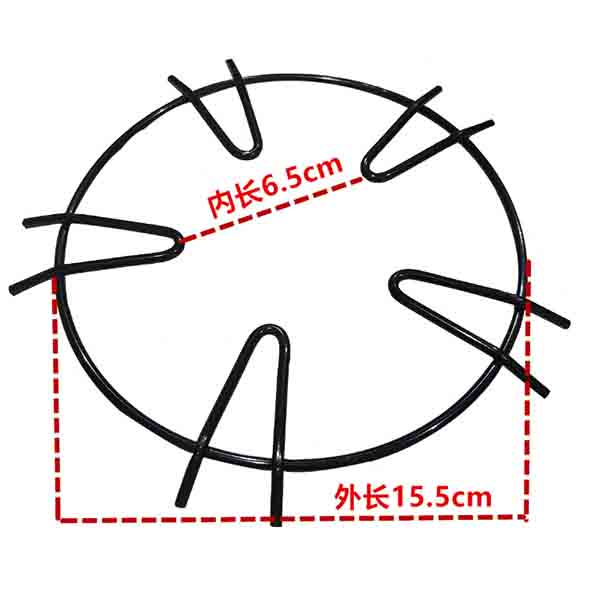 2 Stück Universal Gasherd Ablage Gusseisen Wokhalter Küchenherd Halterung