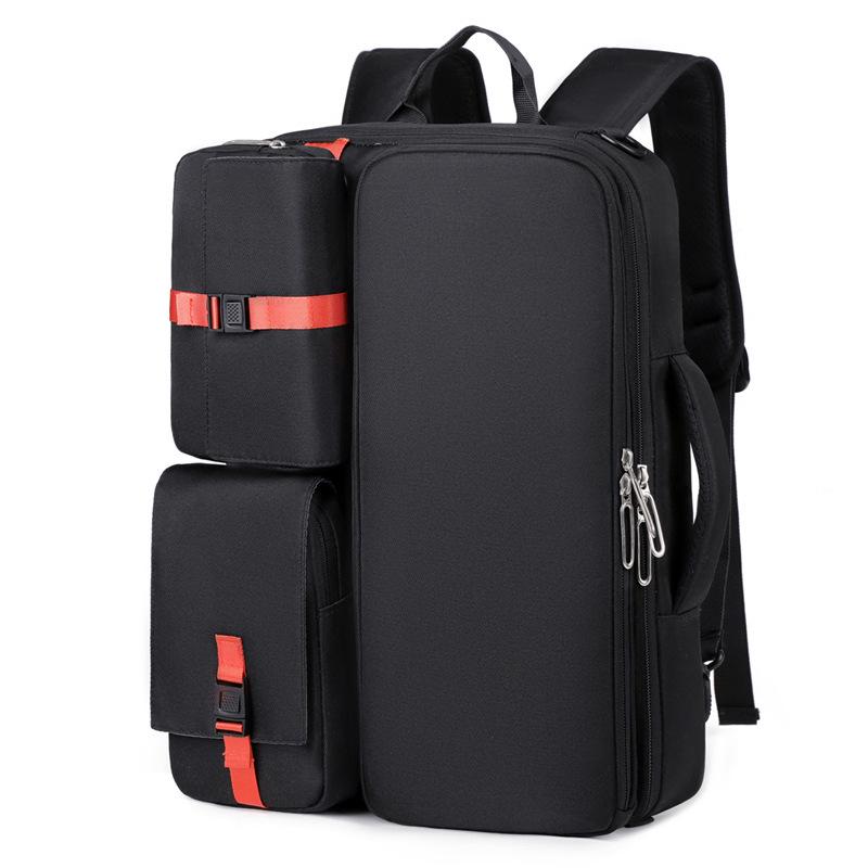 Versatile Water-Resistant Leather Travel Backpack with Large Capacity and Laptop Compartment