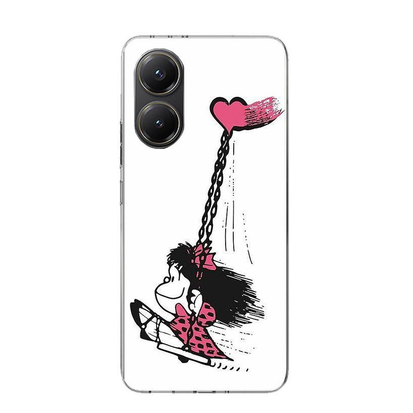 

Cartoon Cute Mafalda Phone Case For Xiaomi Poco F7 Ultra X7 X6 Pro X5 Redmi 15 15C 13 13C 12 12C 10 10A 10C 9 9A 9C 9T Shell Poc Xiaomi Poco X7 Pro