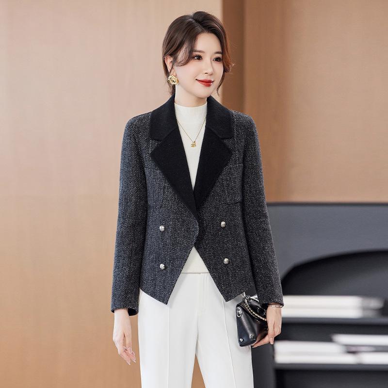 

Женское пальто из смесовой шерсти класса люкс - Стильное маленькое осенне-зимнее пальто 2025 XL