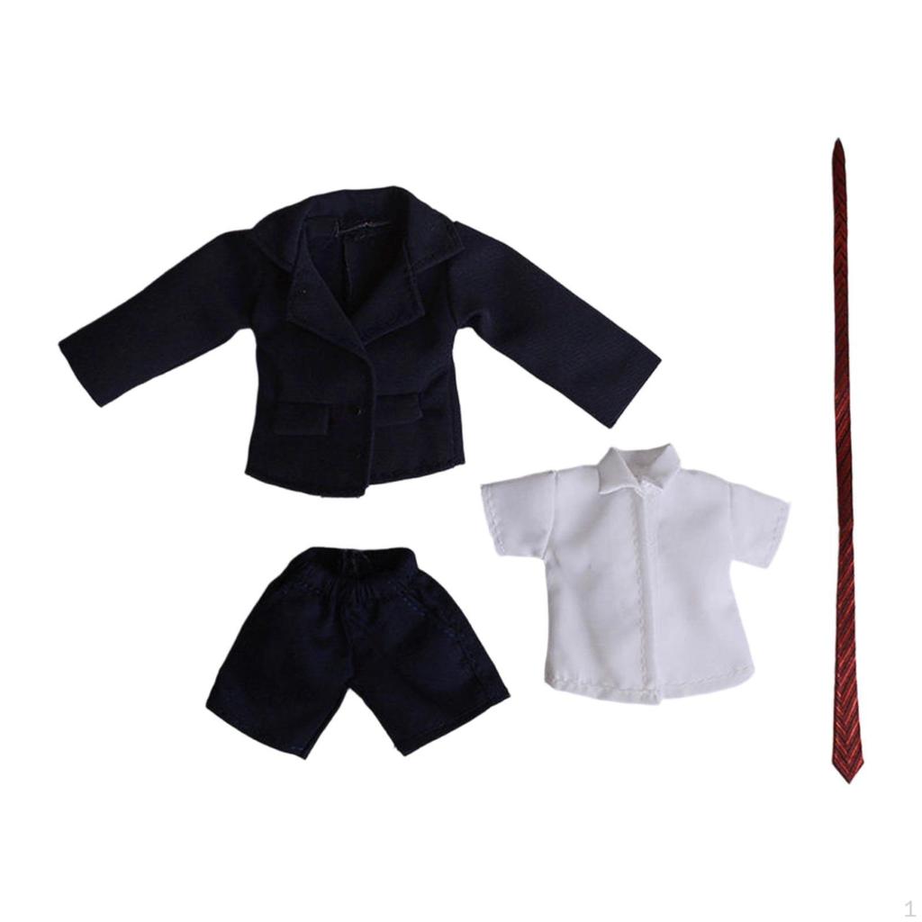1/12 BJD Figure Suit Short Sleeve Shirt Shorts Practical Accessories Durability Premium