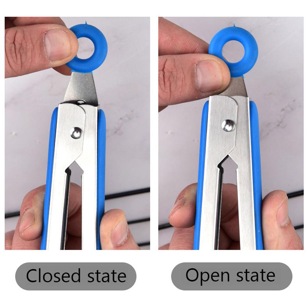 Stainless Steel Pasta Barbecue Clamp Snack Spaghetti Clip Noodle Tong Kitchen Tool Cooking Utensils