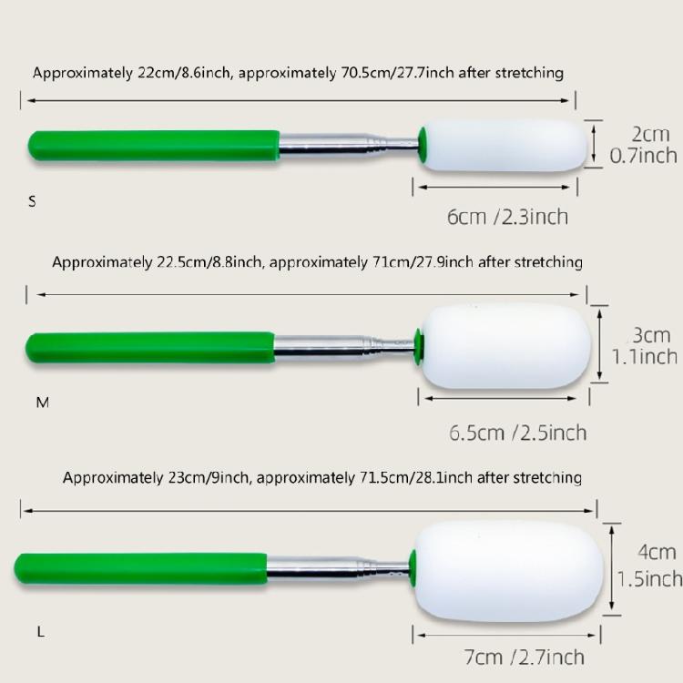 Pottery Tool Telescoping Sponge Stick Removing Excess Water From Tall & Narrow Ceramic Sculpting Molding Tool