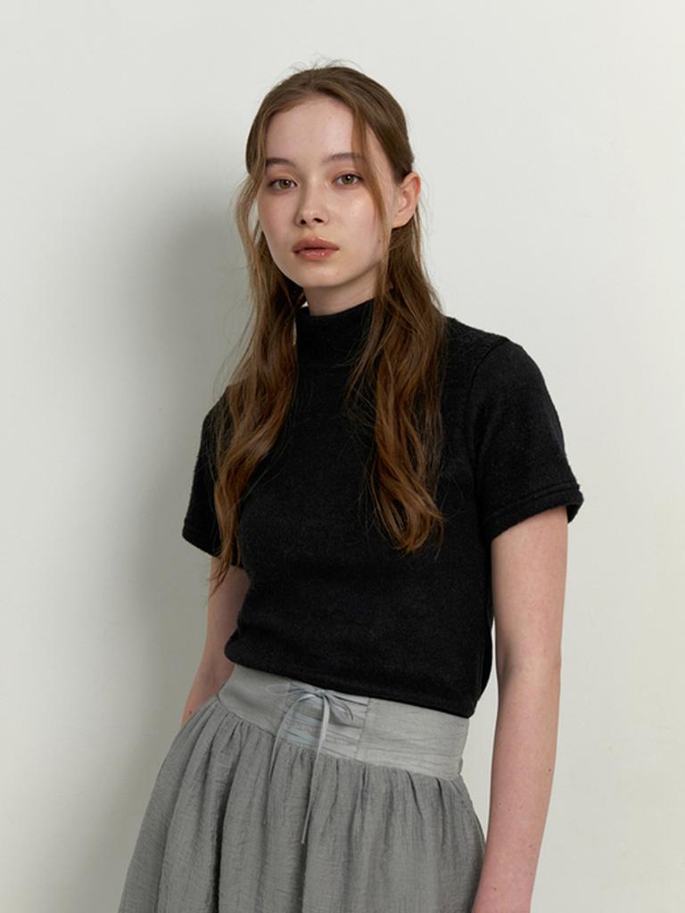 KINDABABY Warmer Turtleneck Top - Black
