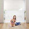 Retractable Baby Gate, Extends To 1850 Mm Wide, 795 Mm Tall, with Security Lock, Easy To Use, Walk Through Without Tripping, Mesh Dog Gate for Stairs,