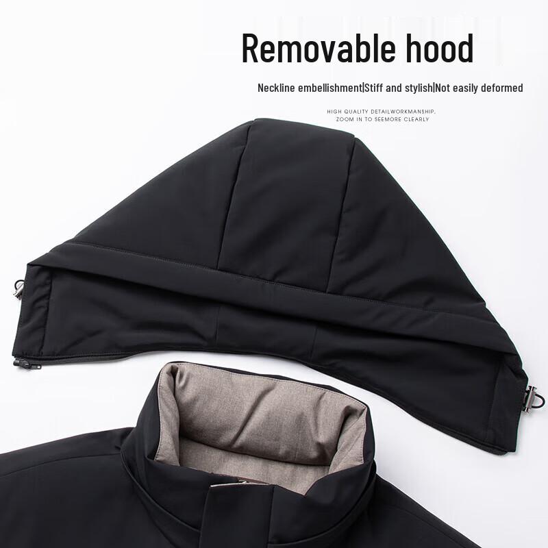 Shanshan Men's Removable Hood Goose Down Jacket