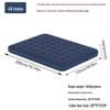 Single Outdoor/Indoor Inflatable Camping Mattress with Flocking