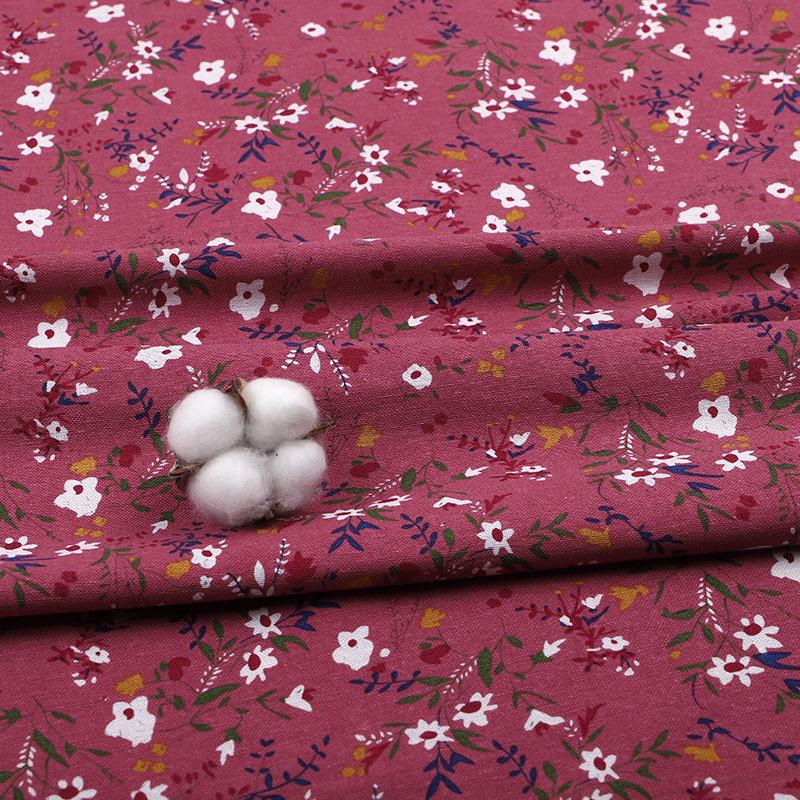 Retro-Style Cotton & Linen Ethnic Print Fabric for Tablecloths, Curtains, Bohemian Clothing - Yunnan Lijiang Design