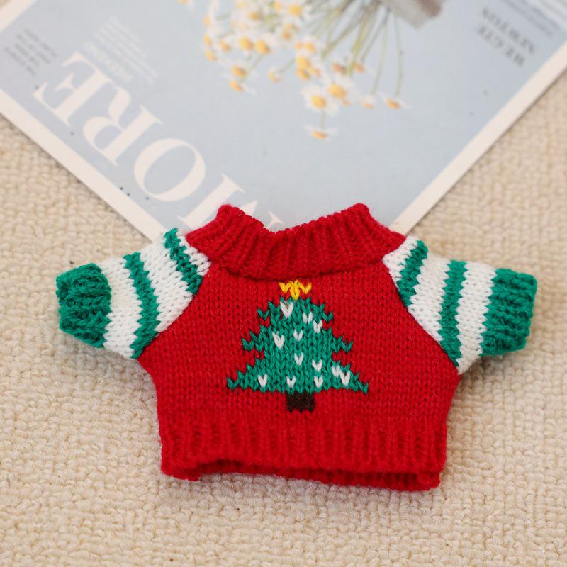 20cm Cotton Doll Accessories: Plush Dog Sweater, Scarf, Hat Set