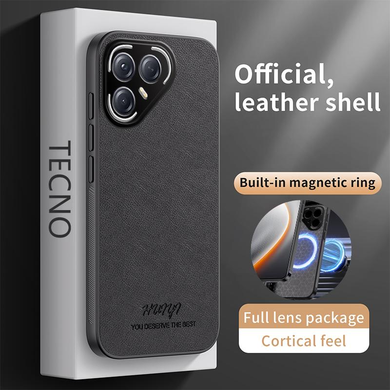 Luxury Business Leather Soft Frame Magnetic Cover For Tecno Pova 7 Pro Ultra Pova7 Pro Ultra Phone Cases Capa