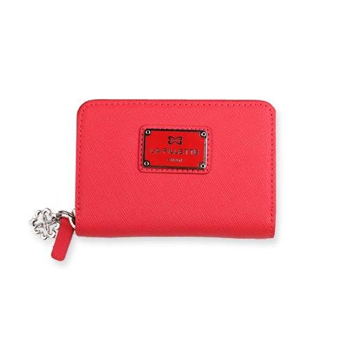 La Fillette Papillon Zipper Card Wallet Rose Pink