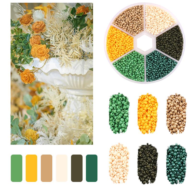 7000 Stück 2mm Rocailles Bunte Glasperlen Für Schmuckherstellungs-Kits DIY Bastelbedarf Zubehör Für Ohrringe Armband