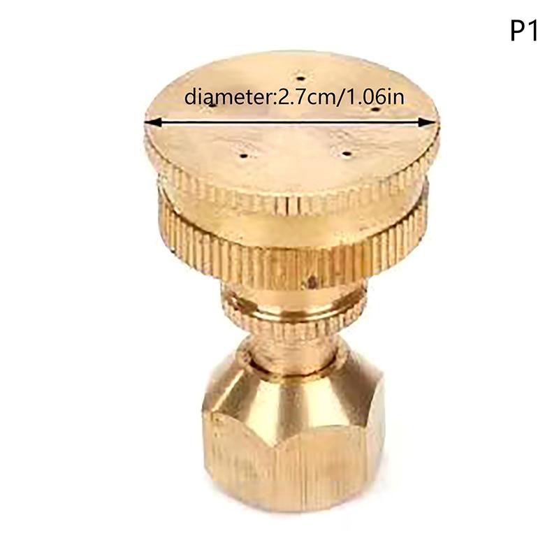 

1 шт. садовая головка разбрызгивателя регулируемая 5-отверстий латунная насадка распылителя M14 распылительный шланг фитинг сельскохозяйственное орошение
