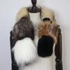 Women Winter Thick Keep Warm Real Fox Fur Scarf Natural Soft Fluffy Fur Scarves Lady Fashion Colorful Real Fox Fur Mufflers