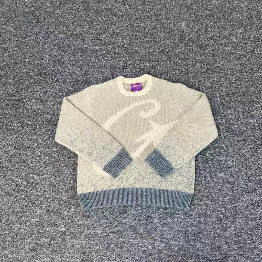 Corteiz Trendy Woolen Zipper Cardigan - American Retro Street Hip Hop Unisex Jacket