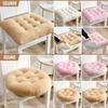 Round and Square Winter Plush Thick Seat Cushion Home Sofa Office Chair Solid Color Lambswool Cushion Thicken Soft Floor Pads