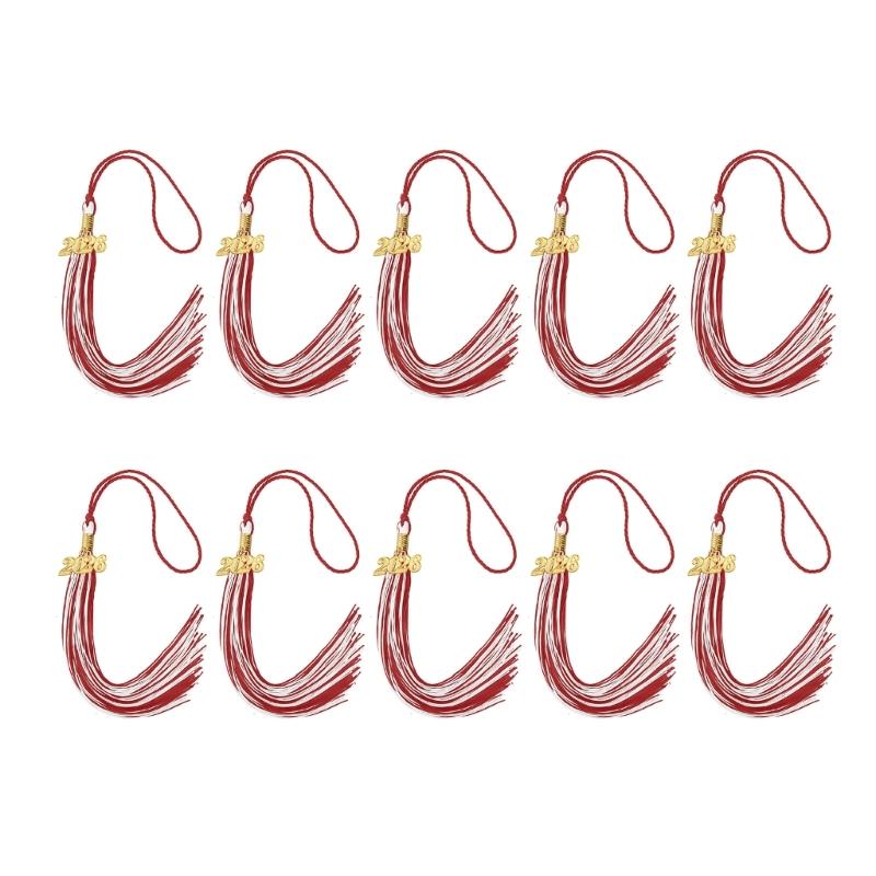 10Pcs 2026 Graduation Tassels Ornament With Year Charm For Graduation Ceremonies