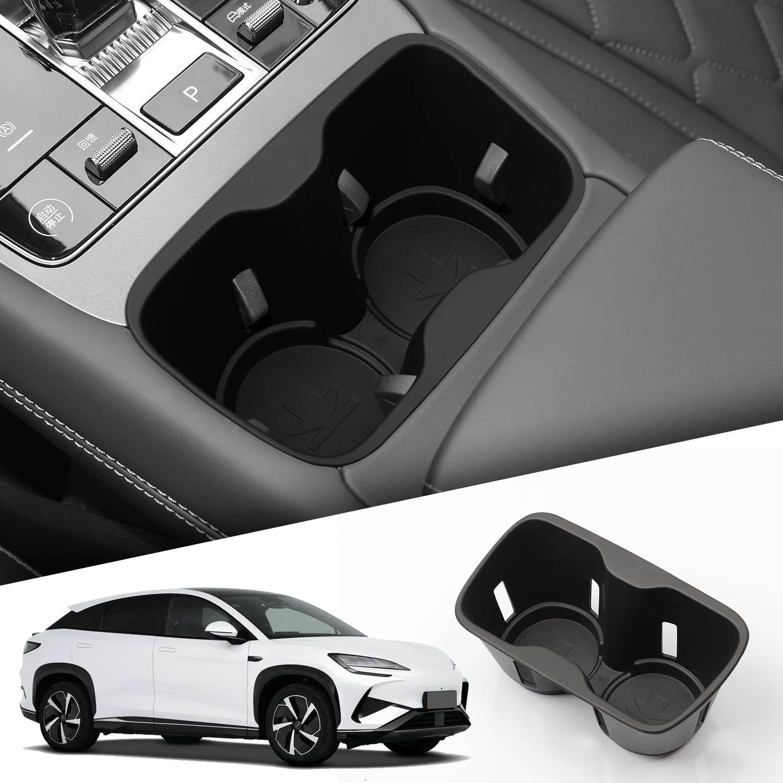 

для BYD Sealion 7 2025 2025 Подстаканник Лоток для хранения Аксессуары для интерьера Амортизирующий Центральный подлокотник Бокс для стаканов TPE Организация