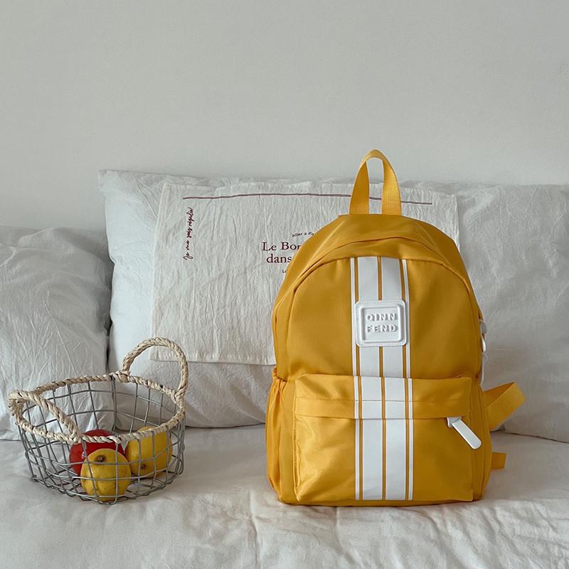 Stylish Simple Korean Backpack For Kids Gender Neutral Breathable Nylon For Preschool
