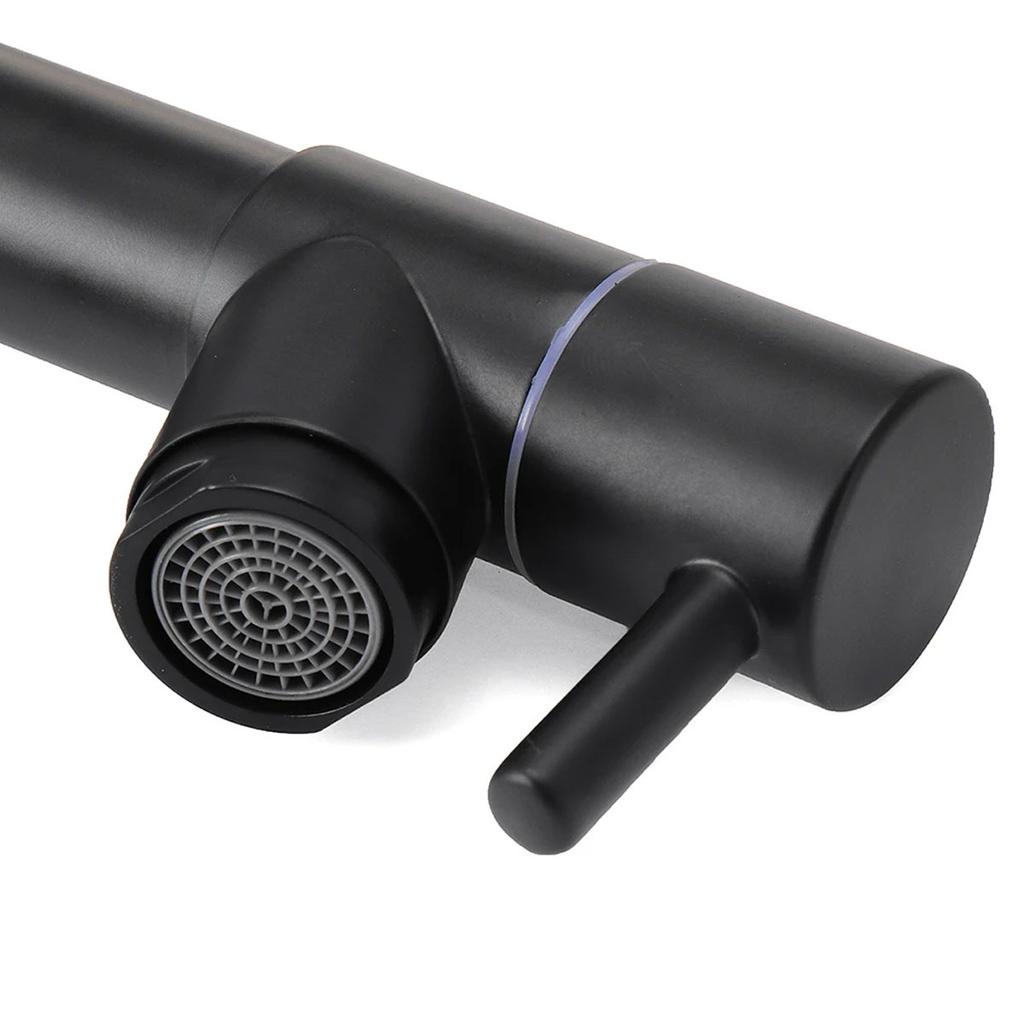 Pull Out Kitchen Tap Chrome Finished Spring Faucet Swivel Spout Vessel Sink