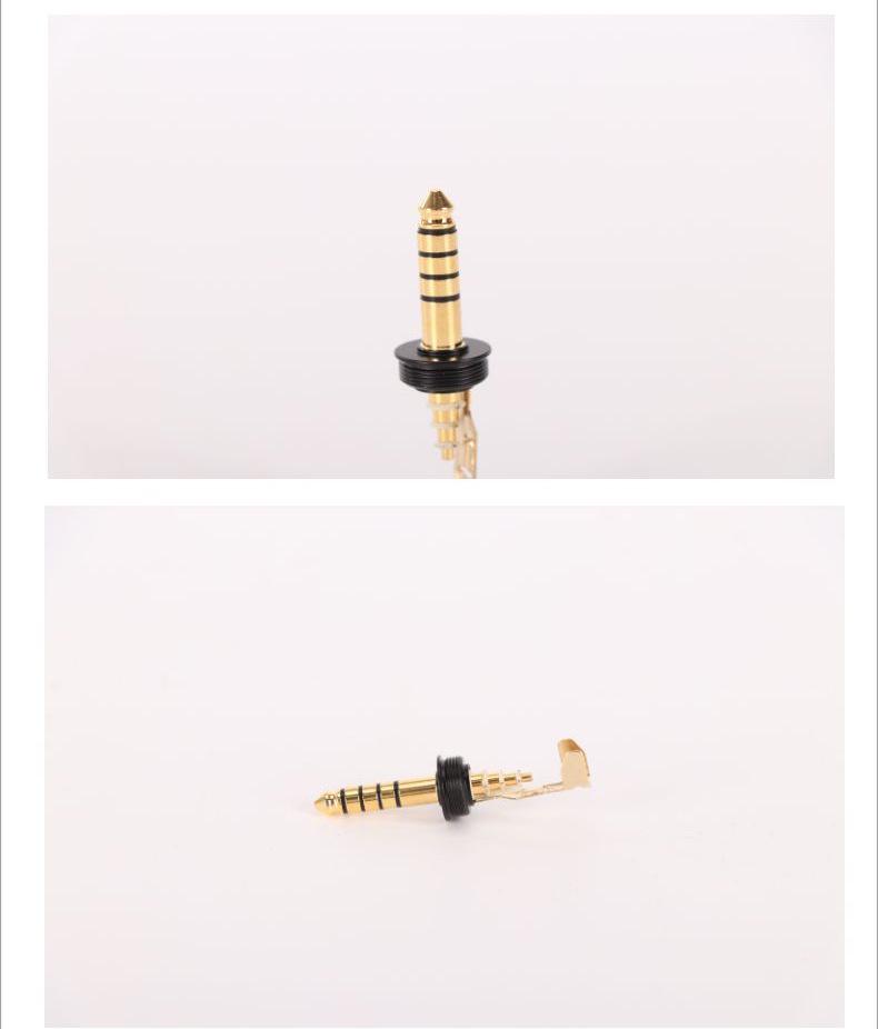 4.4 Male Gold-Plated Precision Connector with Screw Thread, Non-Standard Customizable