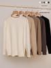 Men's Casual Round Neck Knit Wool Sweater - Autumn/Winter Solid Color Pullover Base Layer Top.