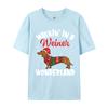 Spaziergang im Wiener Wunderland Lustige Dackel Weihnachts-T-Shirts Vintage Baumwoll-T-Shirts Geschenkidee Tops