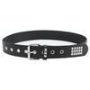 Punk Inspired Faux Leather Belt For Men Women With Metal Pyramid Studs And Steel Buckle For Streetwear