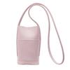 Simple niche design versatile mobile phone bag women's lychee pattern texture casual commuting solid color PU messenger bag