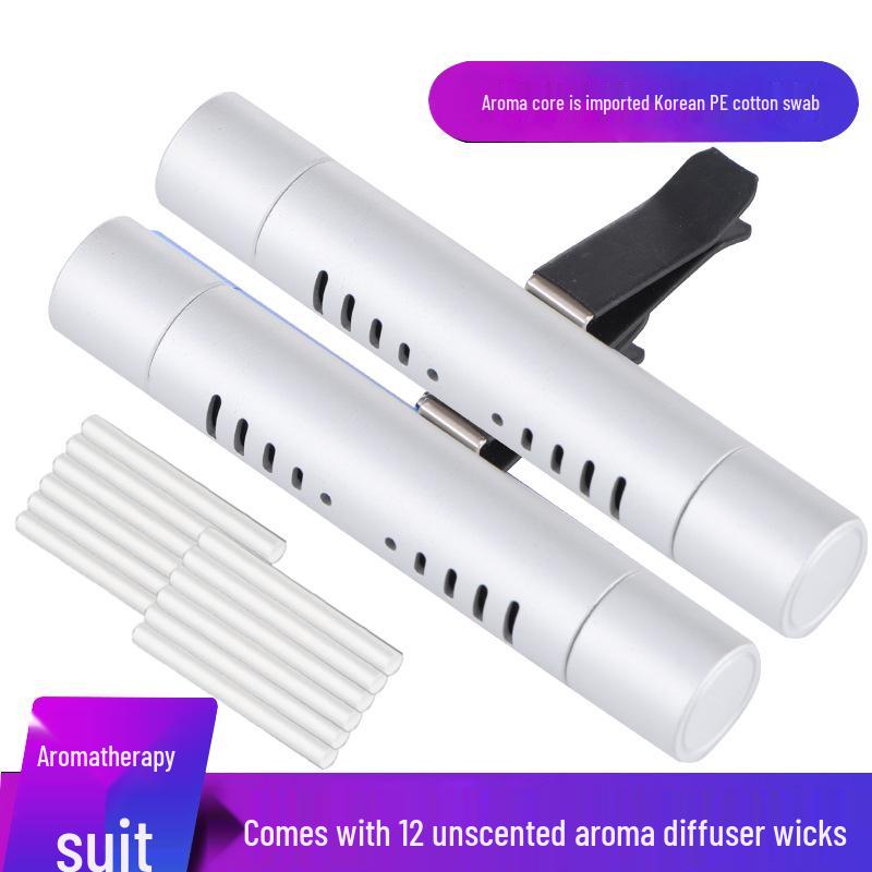 Metal Car Aromatherapy Vent Clip: Solid Perfume Ornament & Fragrance