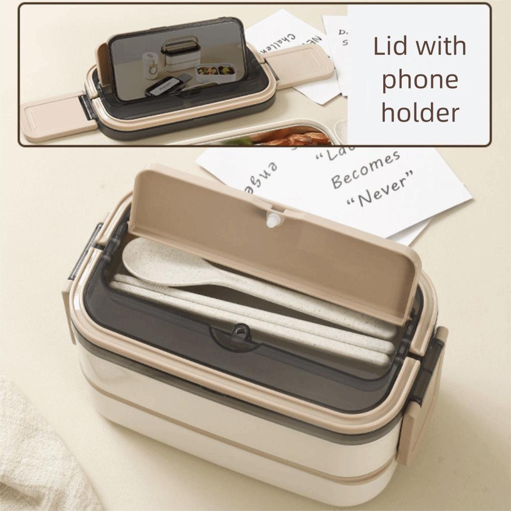 Compartmental Food Container Leak-proof Food Storage Box Portable Insulated Lunch Box  Picnic