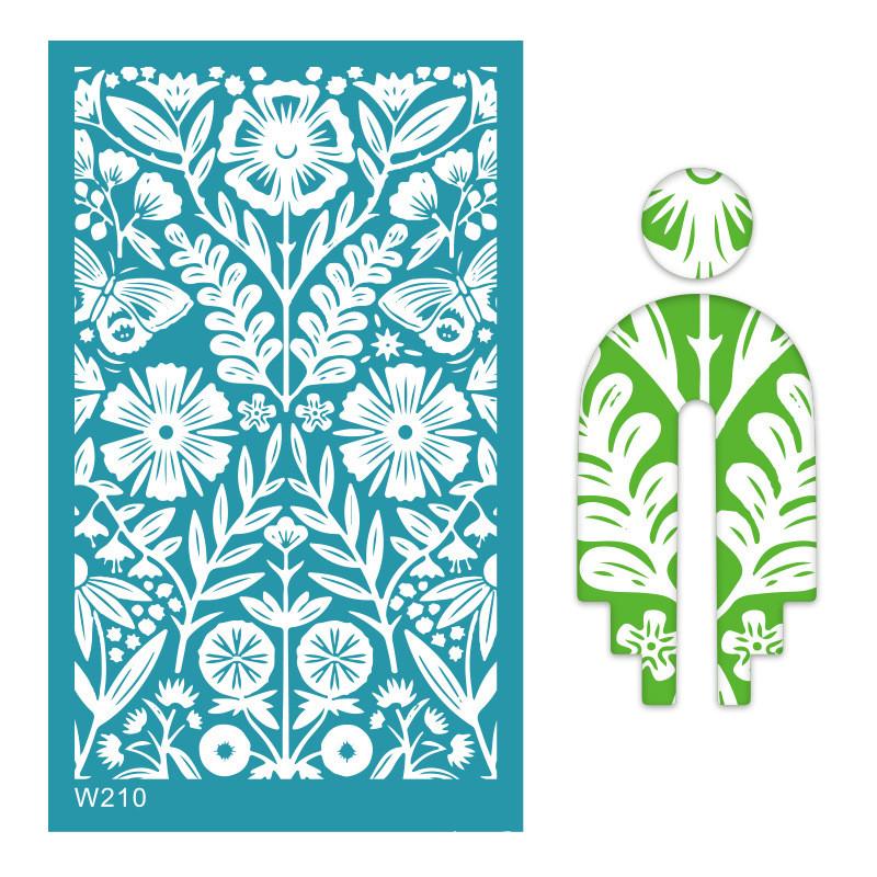 Multi Silk Screen Stencil for Polymer Clay Reusable Silkscreen Print Stamp Mesh Stencil Transfer Easter Printing Earring Jewelry