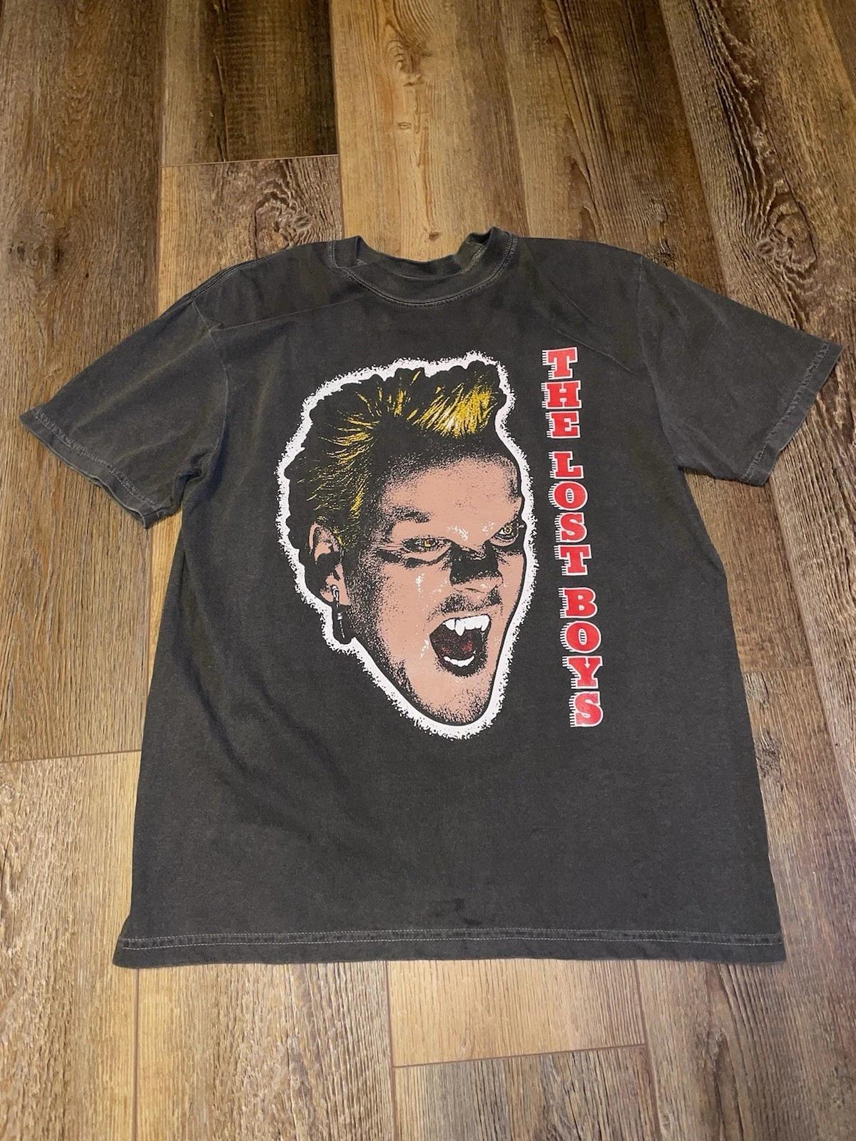 The Lost Boys Movie Vampire Promo  Graphic Tee T-Shirt  Top Mens T-Shirt Tee Top Unisex Vintage Black 2XL