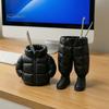 Makeup Brush Holder Pencil Holder, Creative Down Jacket Shape, Durable PETG Large Capacity Desk Organizer for Office Pen Cup, Supplies And Storage Pot