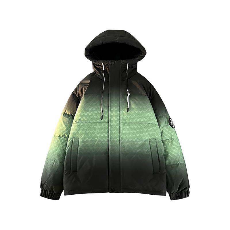 

Модный осенне-зимний теплый стиль, преодолевающий простой большой меховой воротник, свободная утепленная куртка средней длины на белом утином пуху для мужчин и женщин 3XL