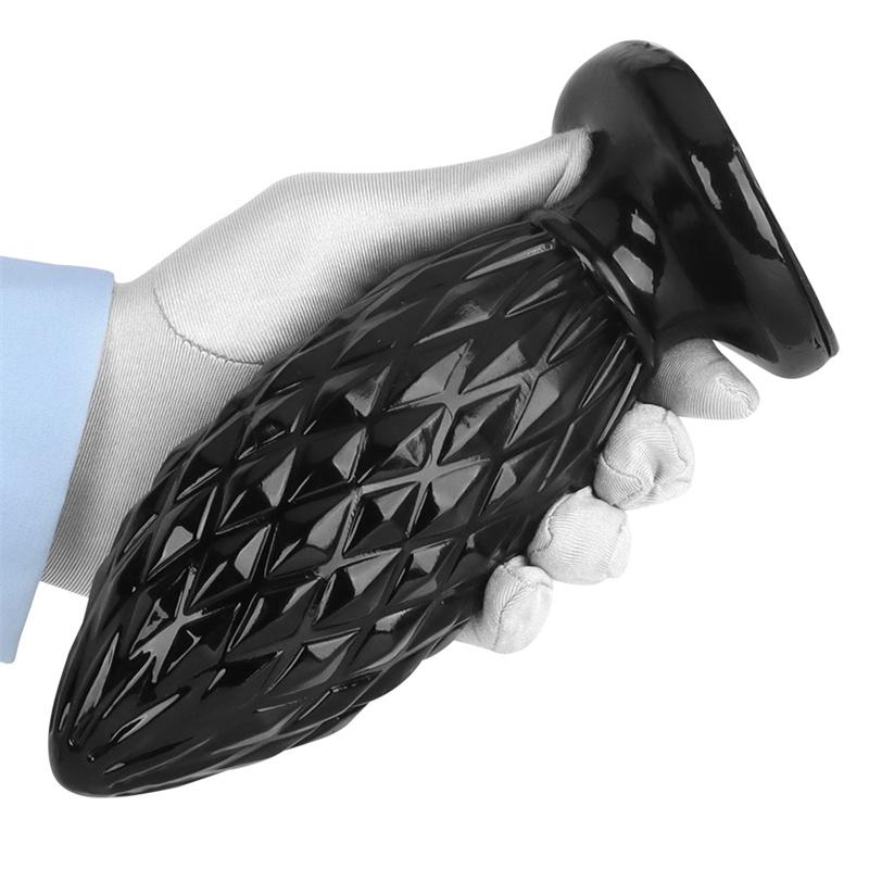 Super Large Black Stimulating Soft Anal Plug Suction Cup Anal Sex Supplies Adult Toys