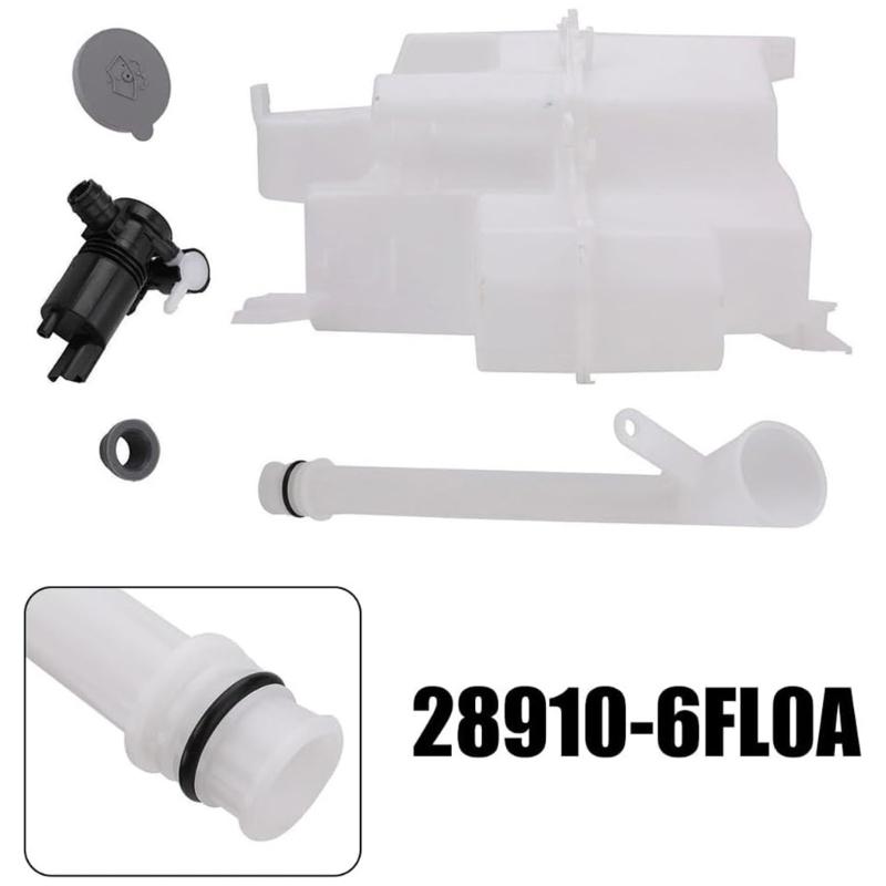 Universal Fit Windshield Washer Tank Reservoir 28910-6FP0A 28910-6FL0A NI1288184 Large 2.5L Capacity Easy Monitoring
